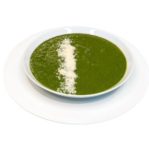 Spinach Creamy Soup with Parmesan