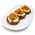 Hamburguesas de Res con Mozzarella y Cebolla Caramelizada
