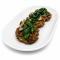 Beef Burgers with Mushrooms and Spinach
