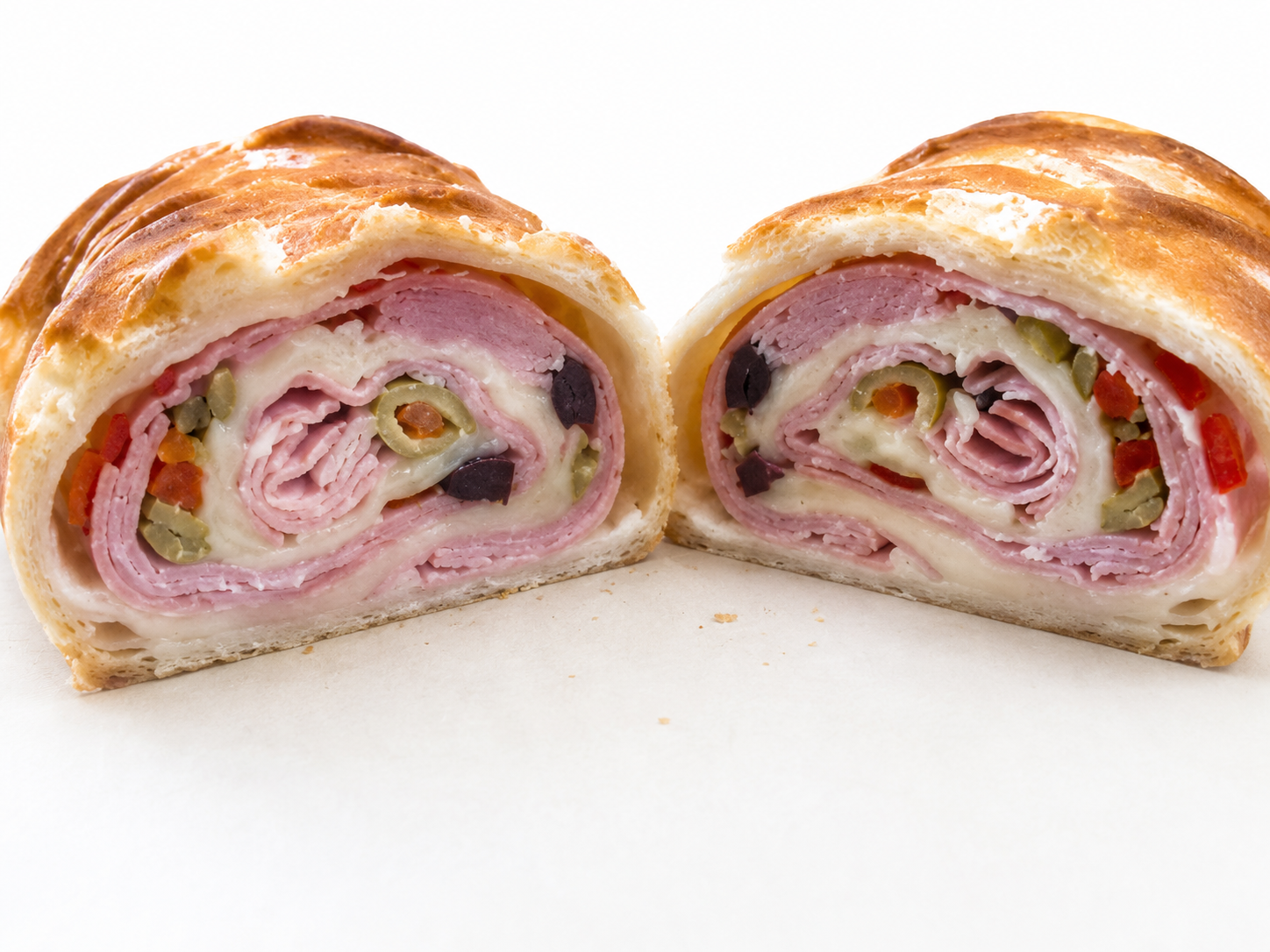 Pan de jamón de hojaldre
