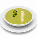 Homemade creamy broccoli soup with Parmesan cheese by Casera Healthy Food