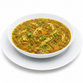 Homemade lentil soup with chicken and curry by Casera Healthy Food